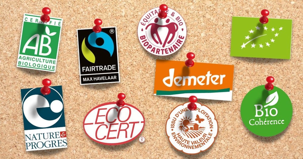 Certifications qualité Landema : AB Ecocert COSMOS Fair for Life